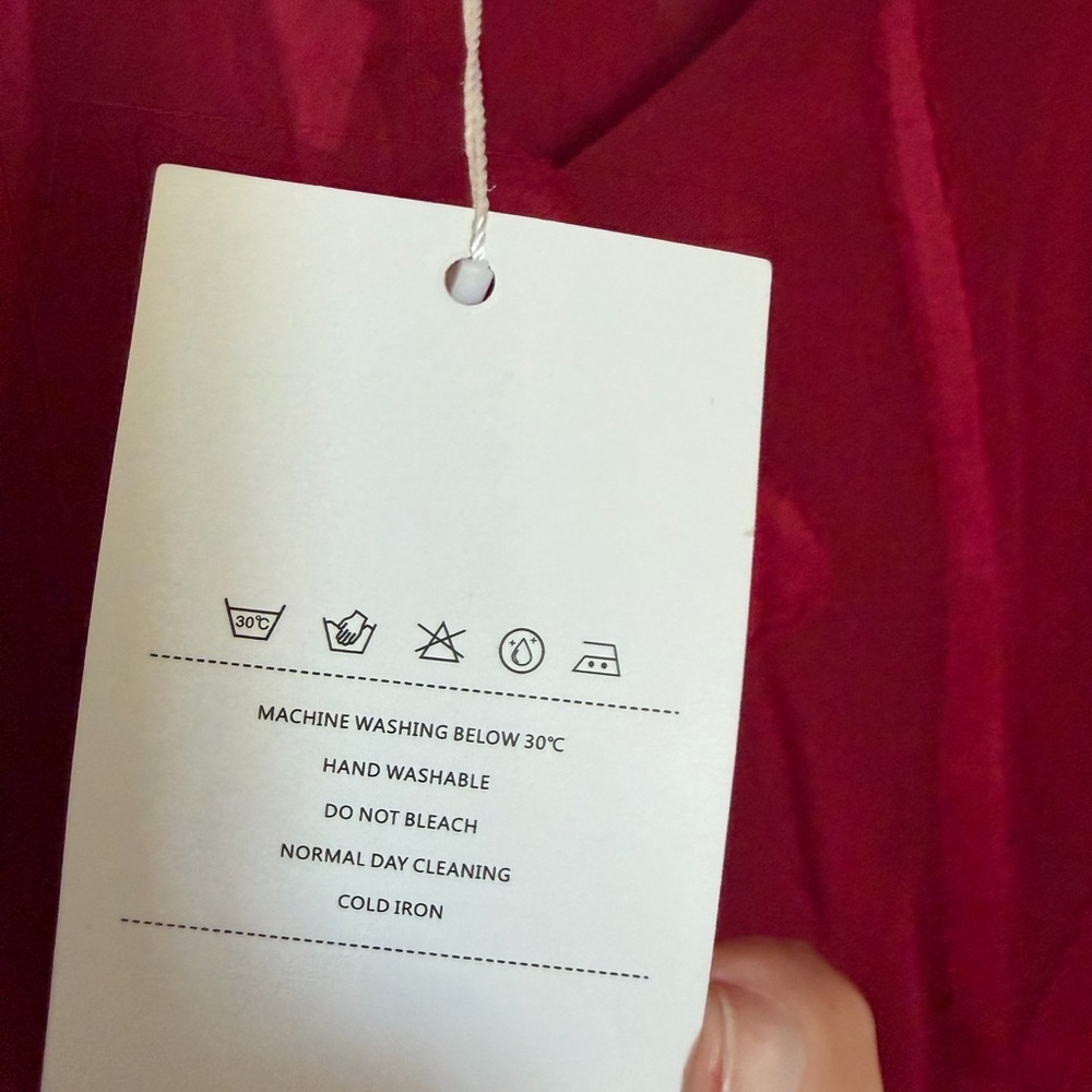 NWT Elegant Burgundy Midi Dress - Picture 8 of 11